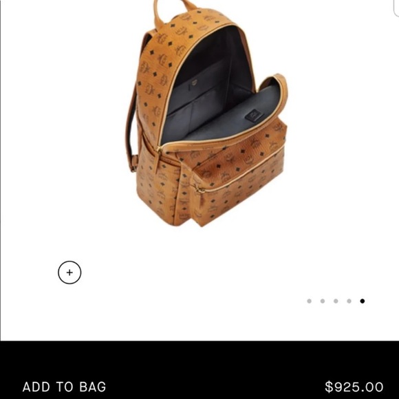 MCM Classic Stark Backpack Tan Monogram - Picture 8 of 10